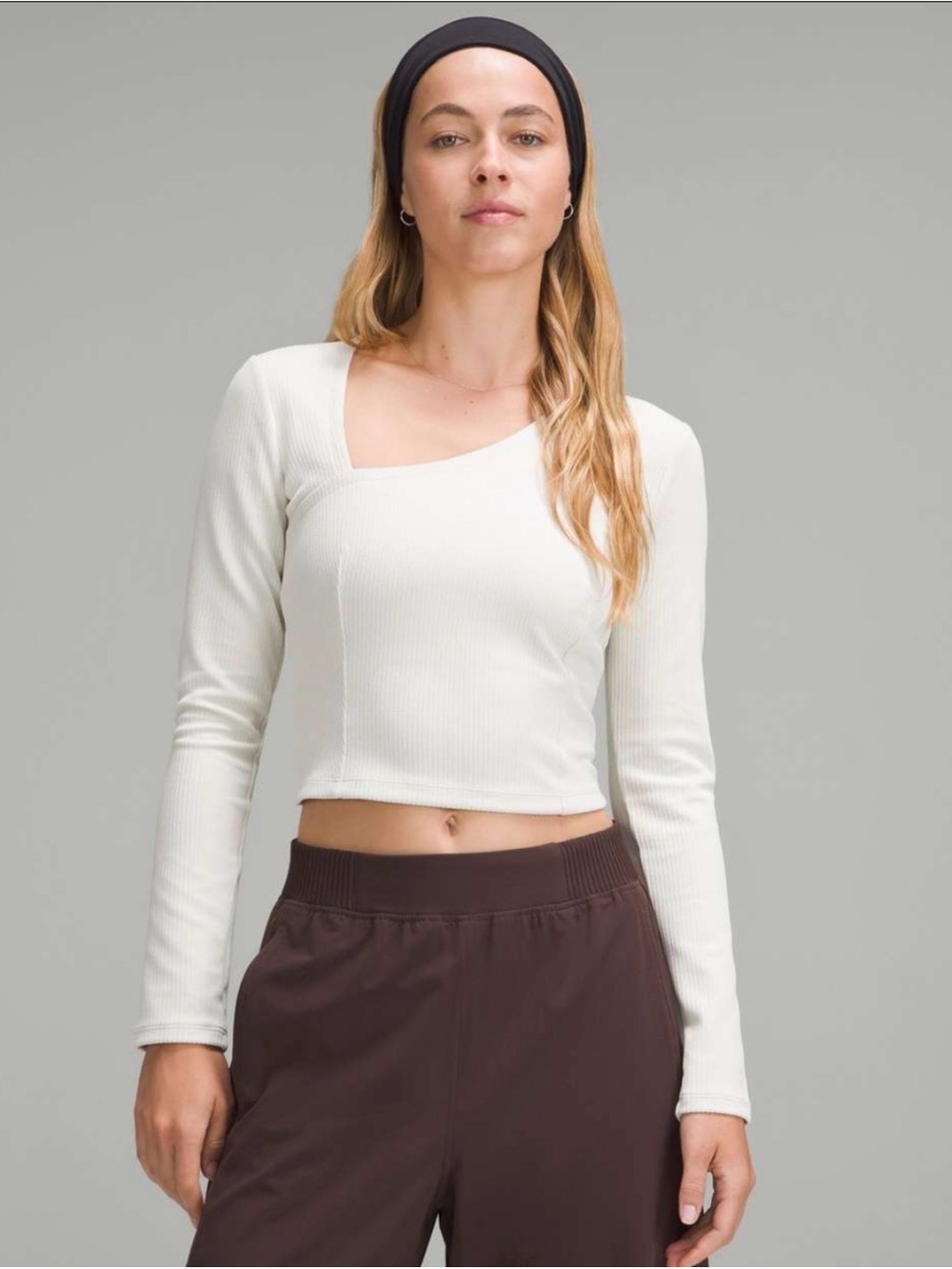 Lululemon Ribbed Softstreme Asymmetrical Long-Sleeve Shirt